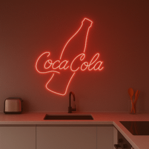 Néon LED Coca Cola – L'icône vintage en décoration lumineuse